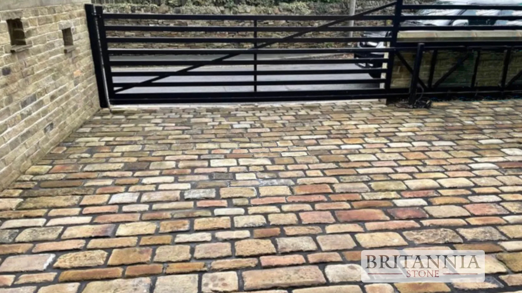 How to lay limestone cobblestone setts