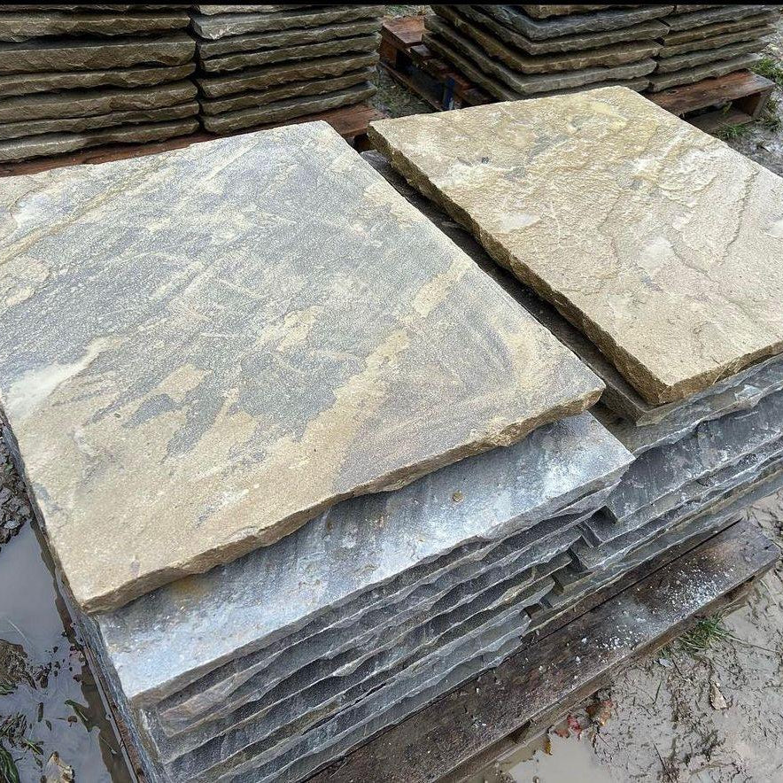 Natural Stone Paving Flag Stones at Britannia Stone - Yorkshire Stone Yard UK