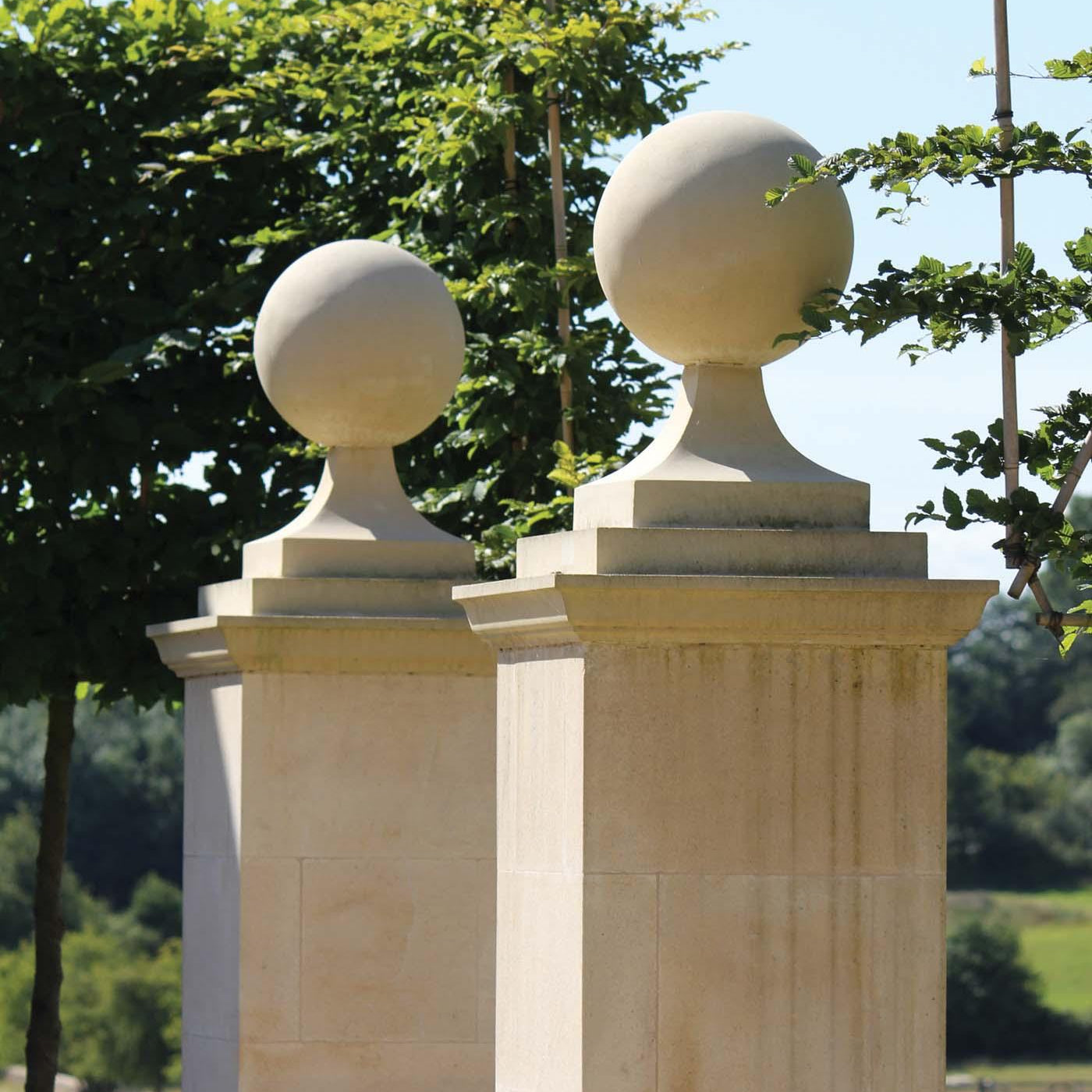 Natural Stone Pillars & Caps - Britannia Stone