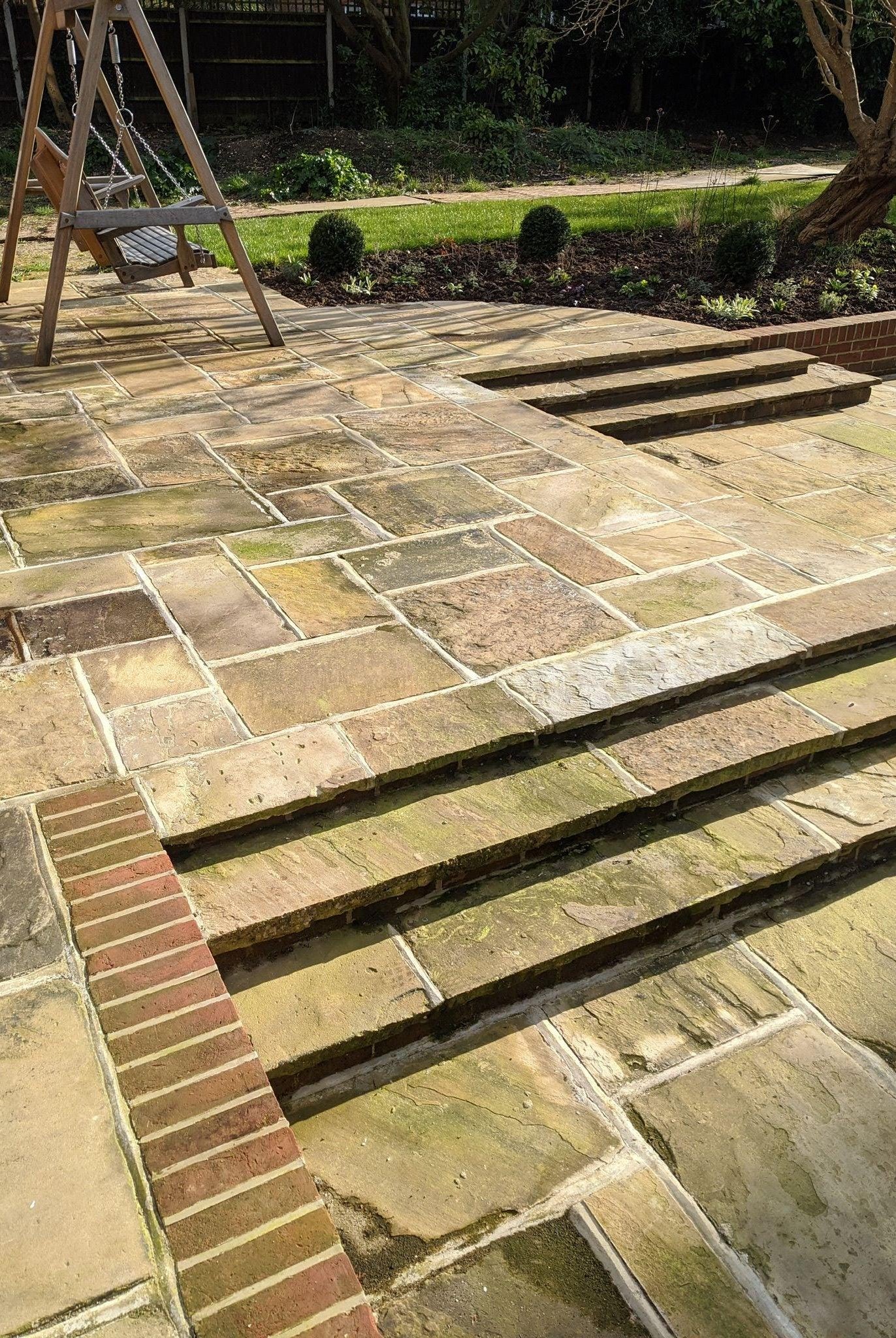 Reclaimed Yorkshire Stone Landscaping Paving Flag Stones sold at Britannia Stone