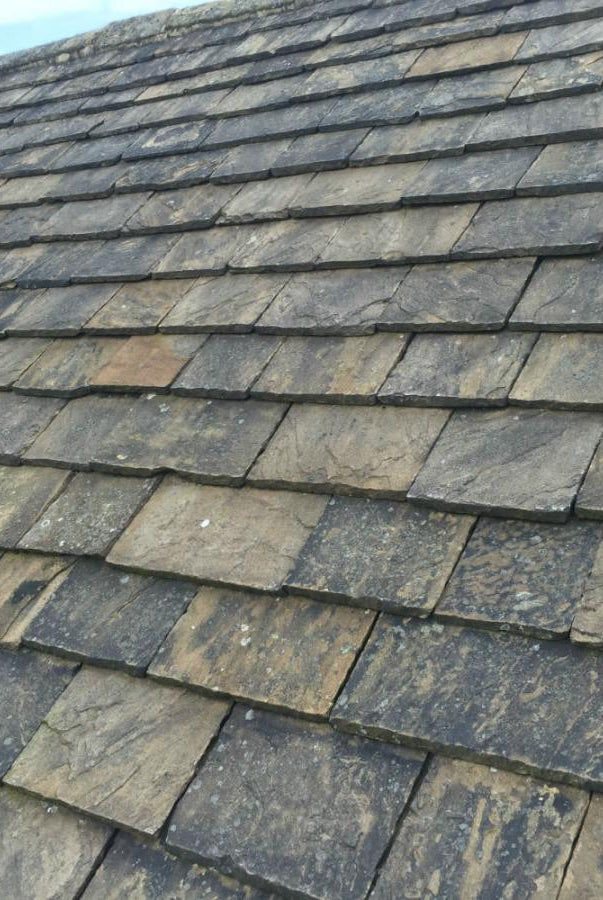 Reclaimed Stone Roofing Slate available at Britannia Stone and Nationwide Delivery