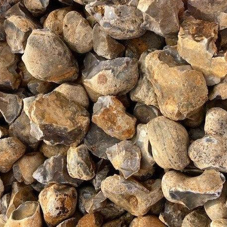 Golden Whole Flint Stone Walling