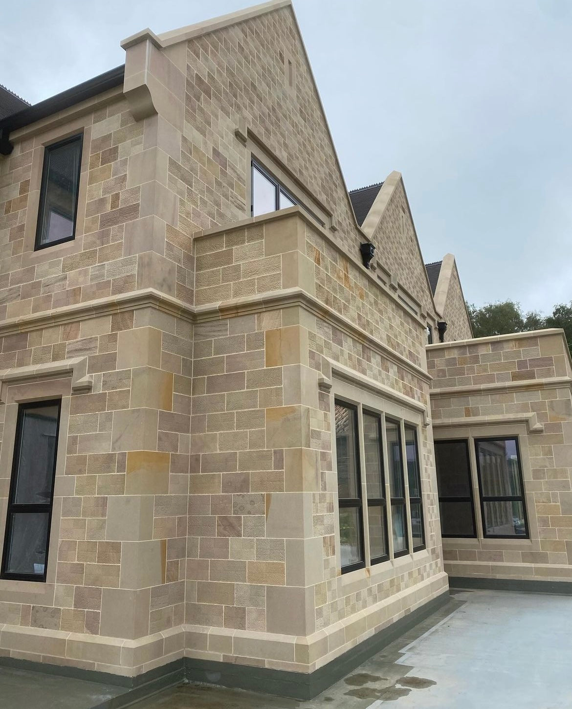 New stone builing, house