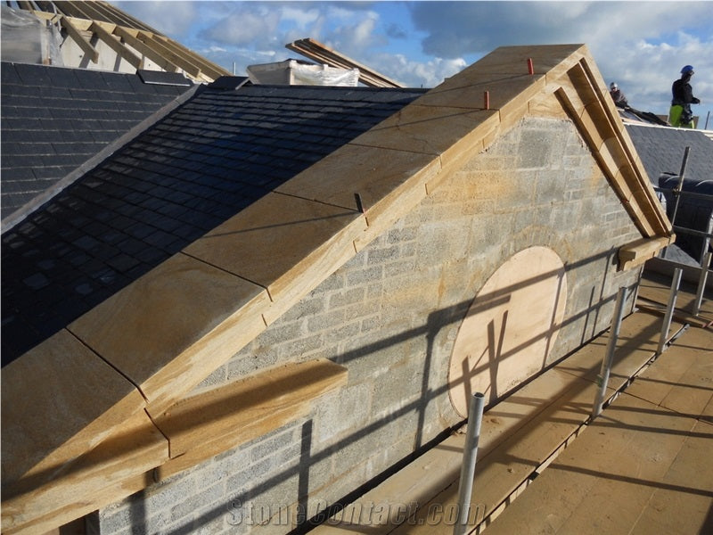 New Sawn Natural gritstone Water 
 table coping toppers