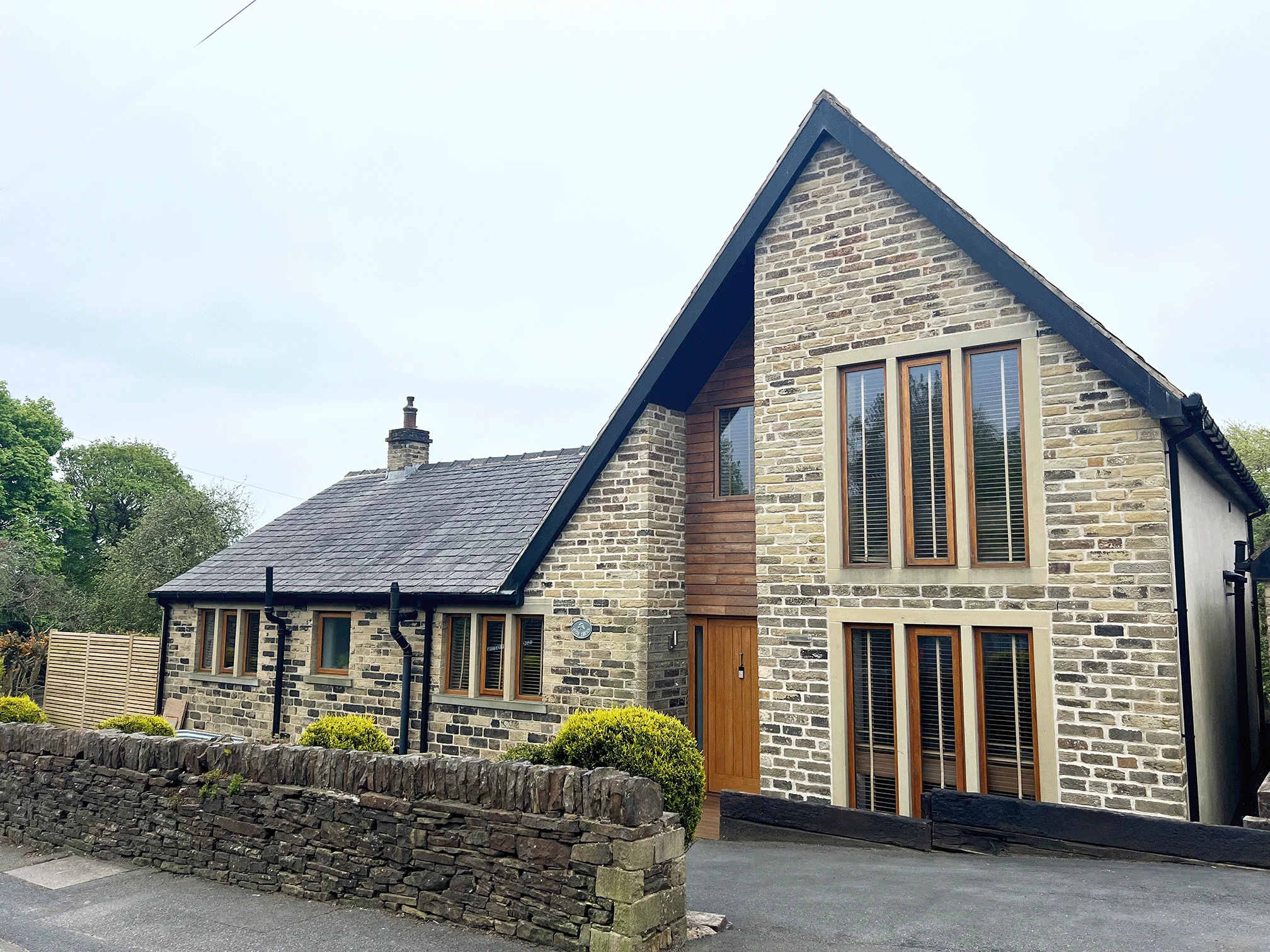 Traditional Family home built using reclaimed stone