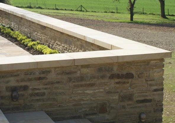 Buff sawn wall coping