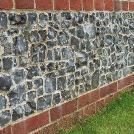 Knapped Flint Stone Walling - Britannia Stone