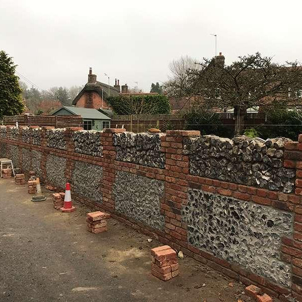 Knapped Flint Stone Walling - Britannia Stone