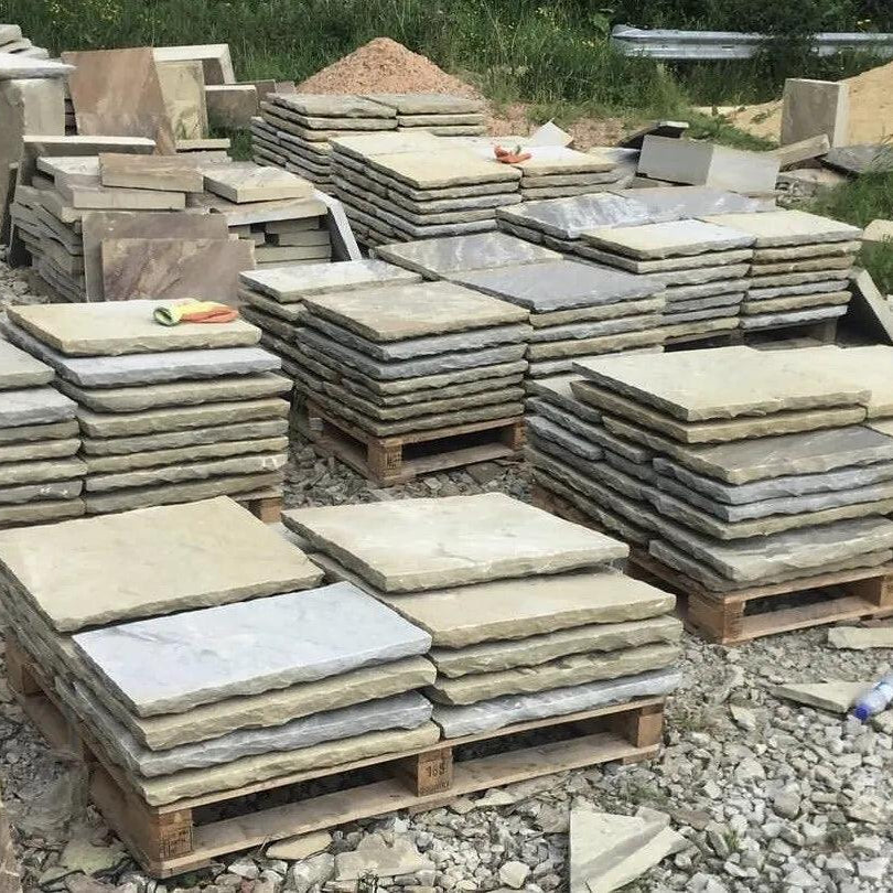 Natural Riven Yorkshire Stone Paving Flags - Britannia Stone