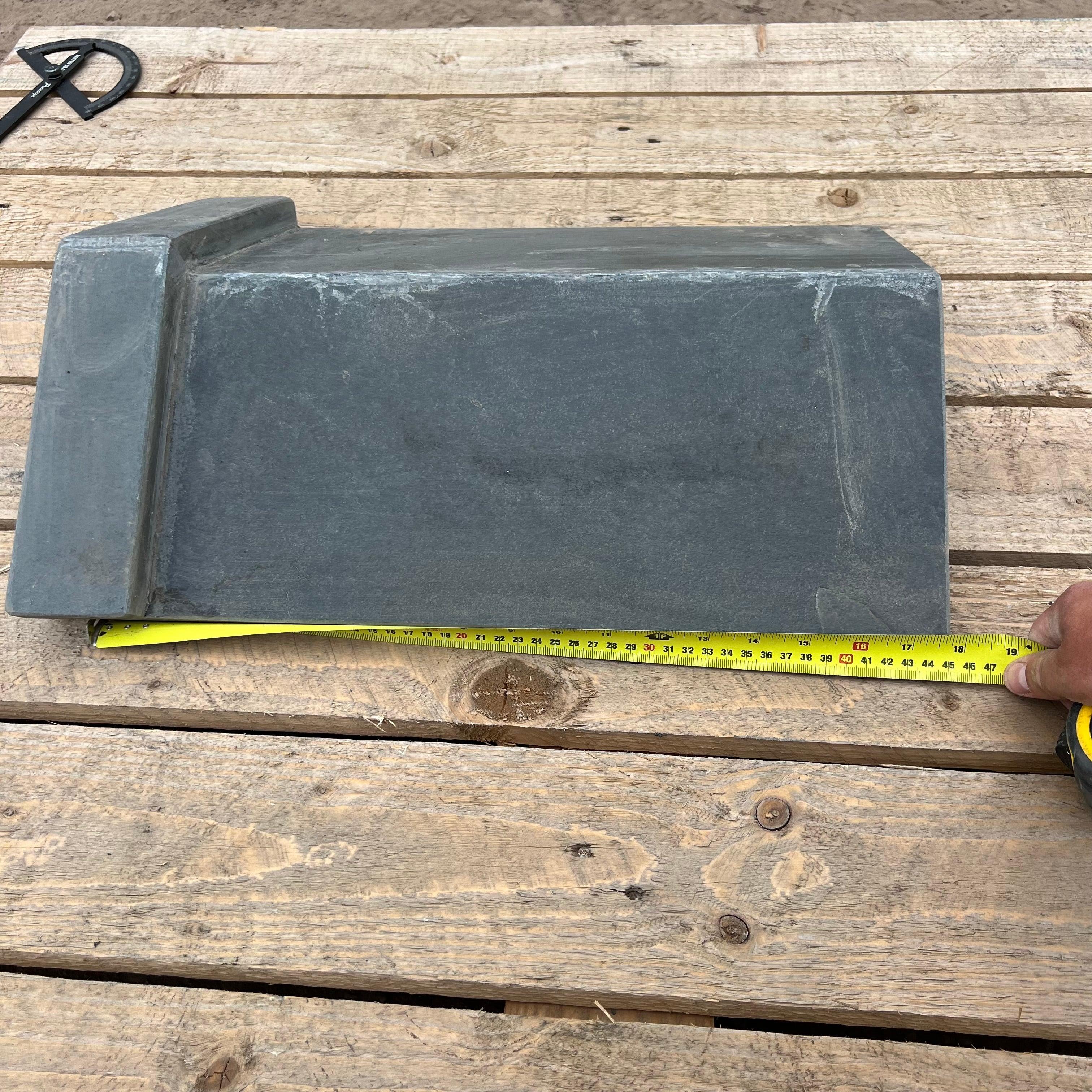 New Brazilian Slate Roof Capped Ridge Tile - 125 Degree - Britannia Stone