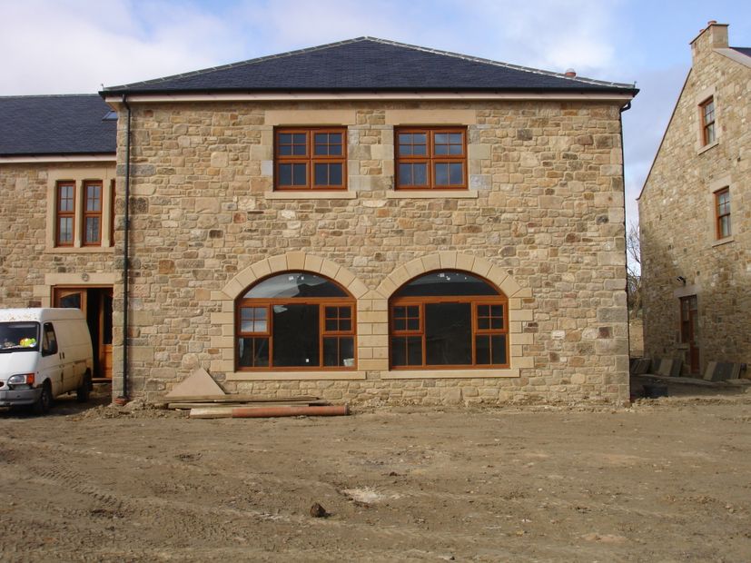 new build extension using traditional stone supplied by Britannia Stone Supplies