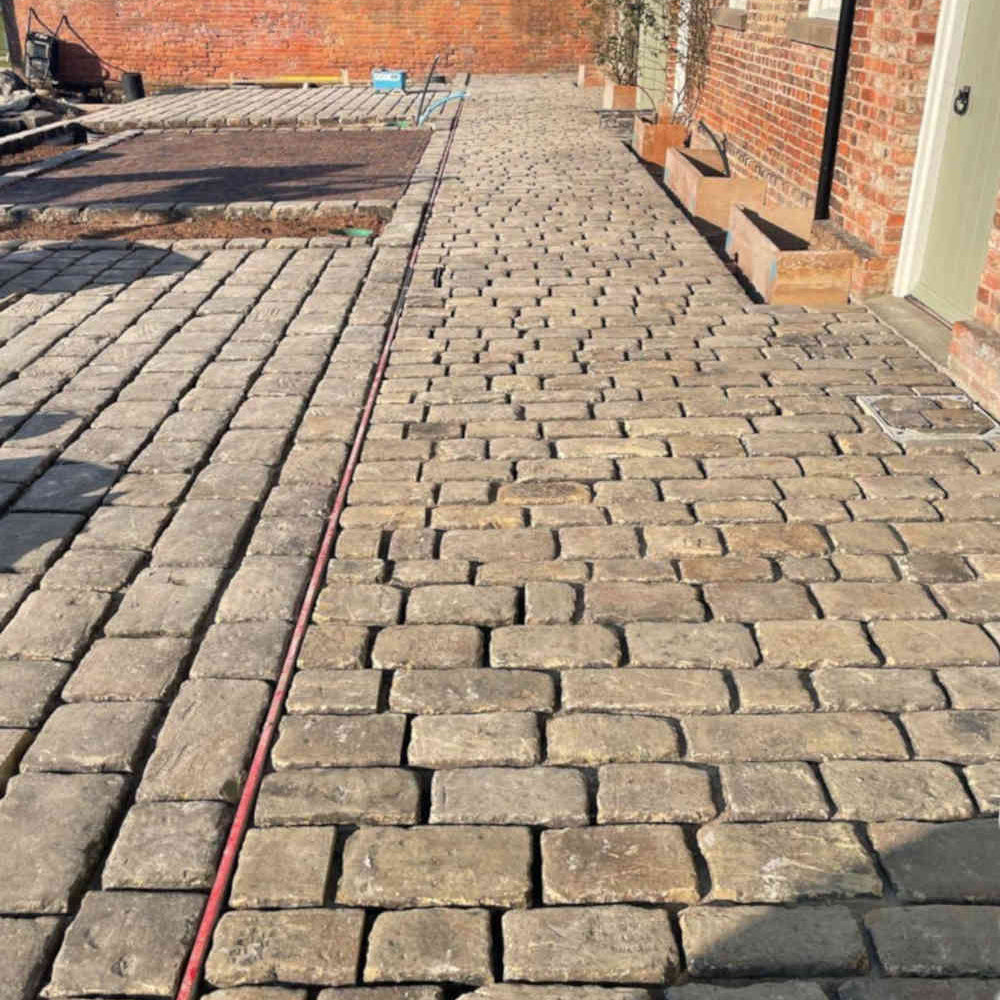 Reclaimed grit stone cobbles | Britannia Stone Reclamation