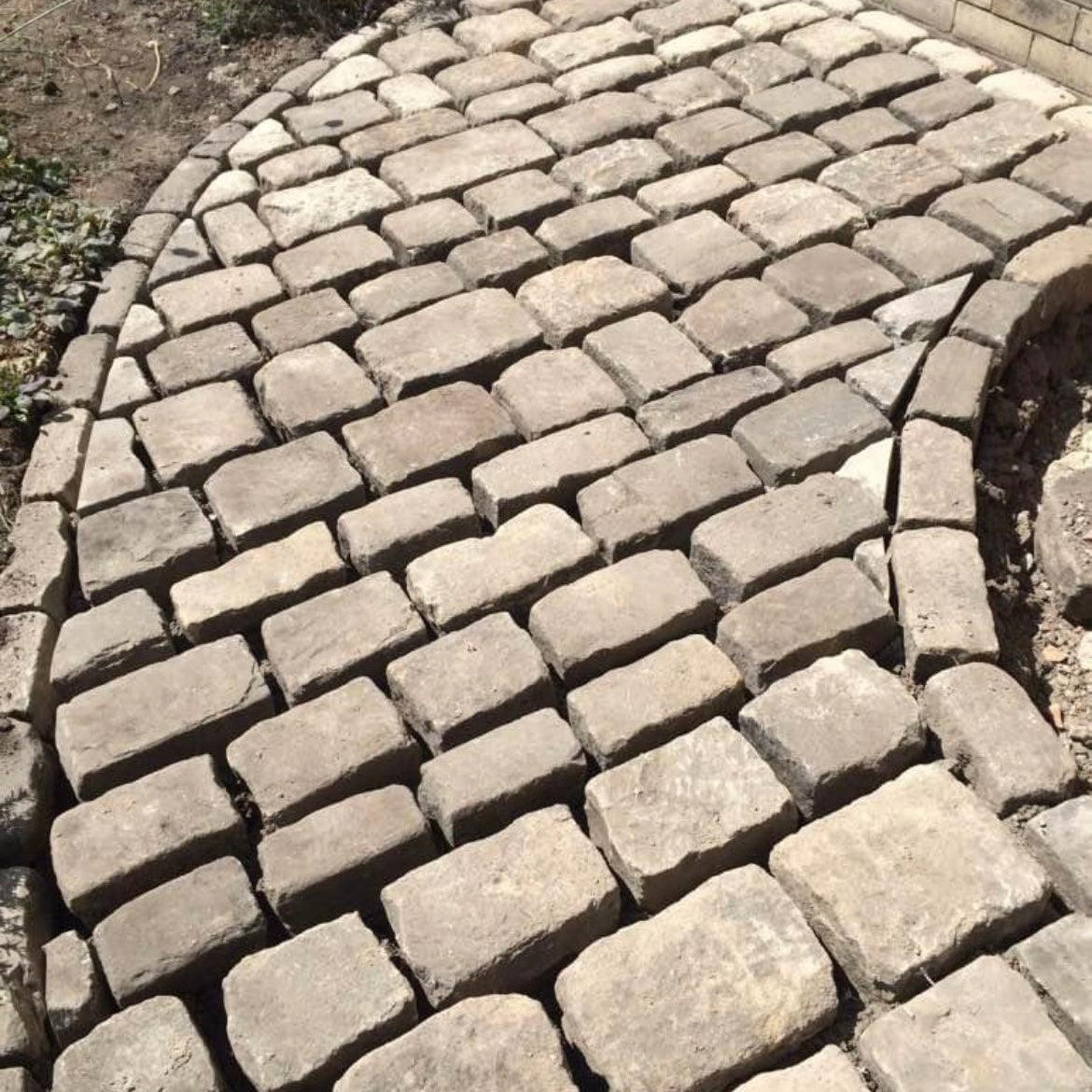Reclaimed Grit Stone Cobbles - Britannia Stone