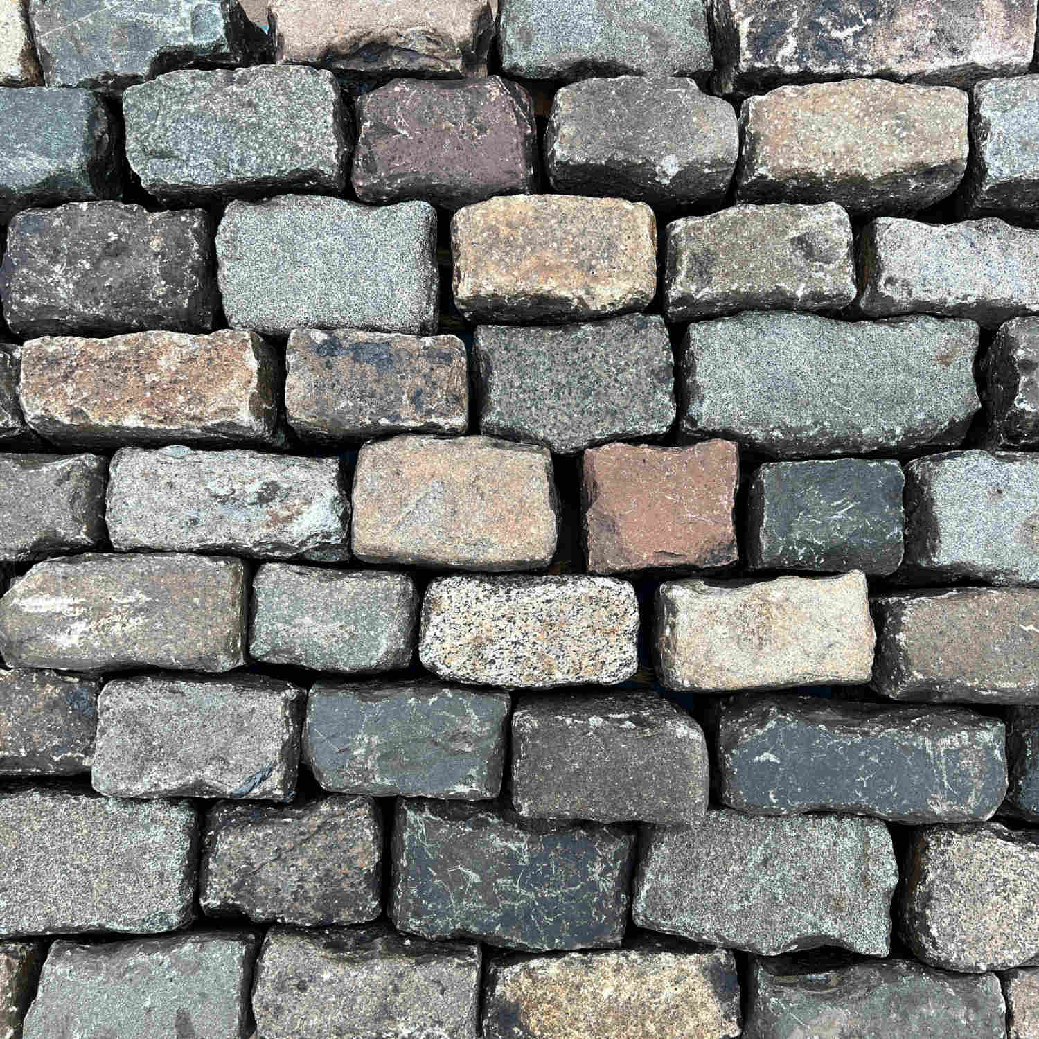 Reclaimed Mixed Granite Stone Cobble / Setts - Britannia Stone