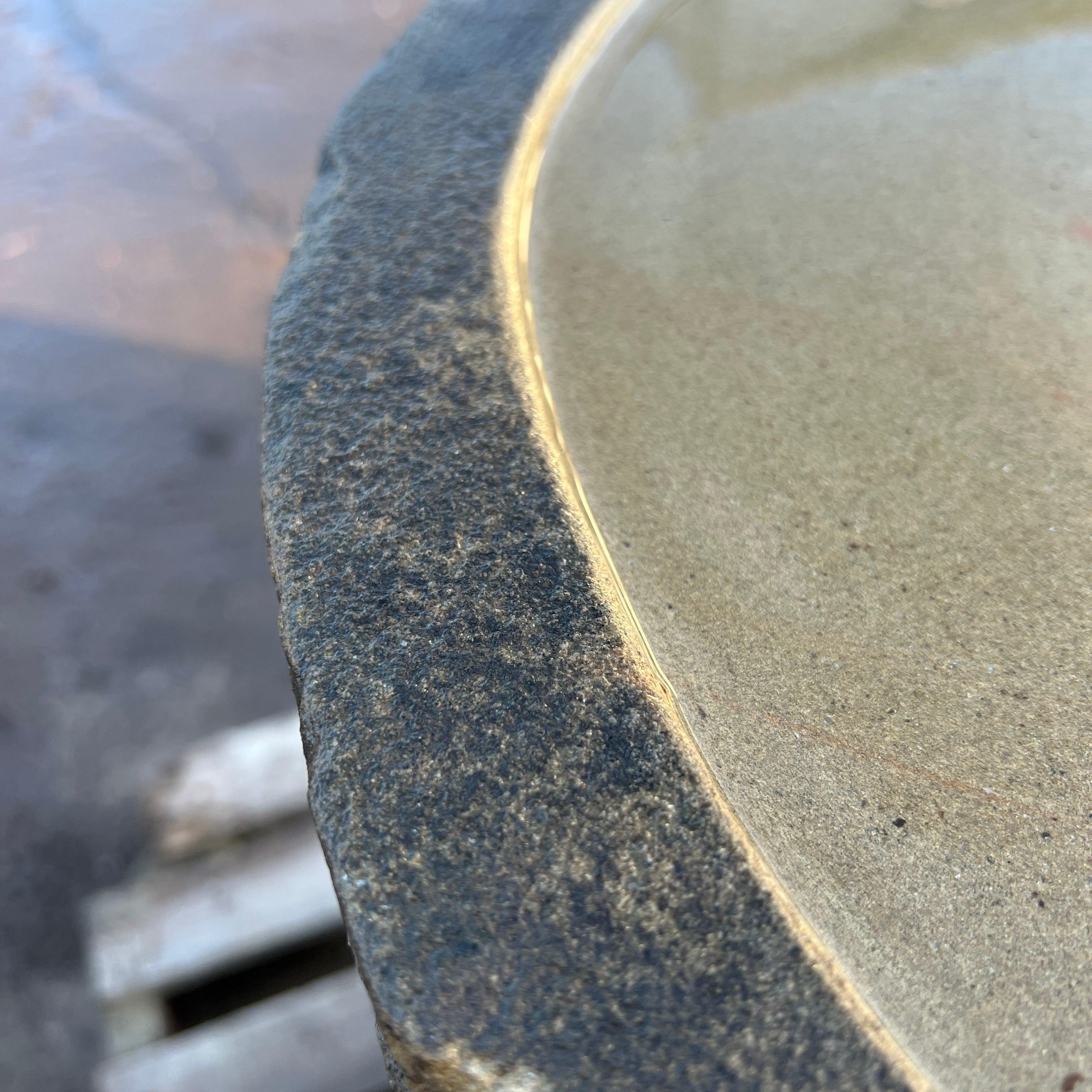 Reclaimed Natural Stone Bird Bath