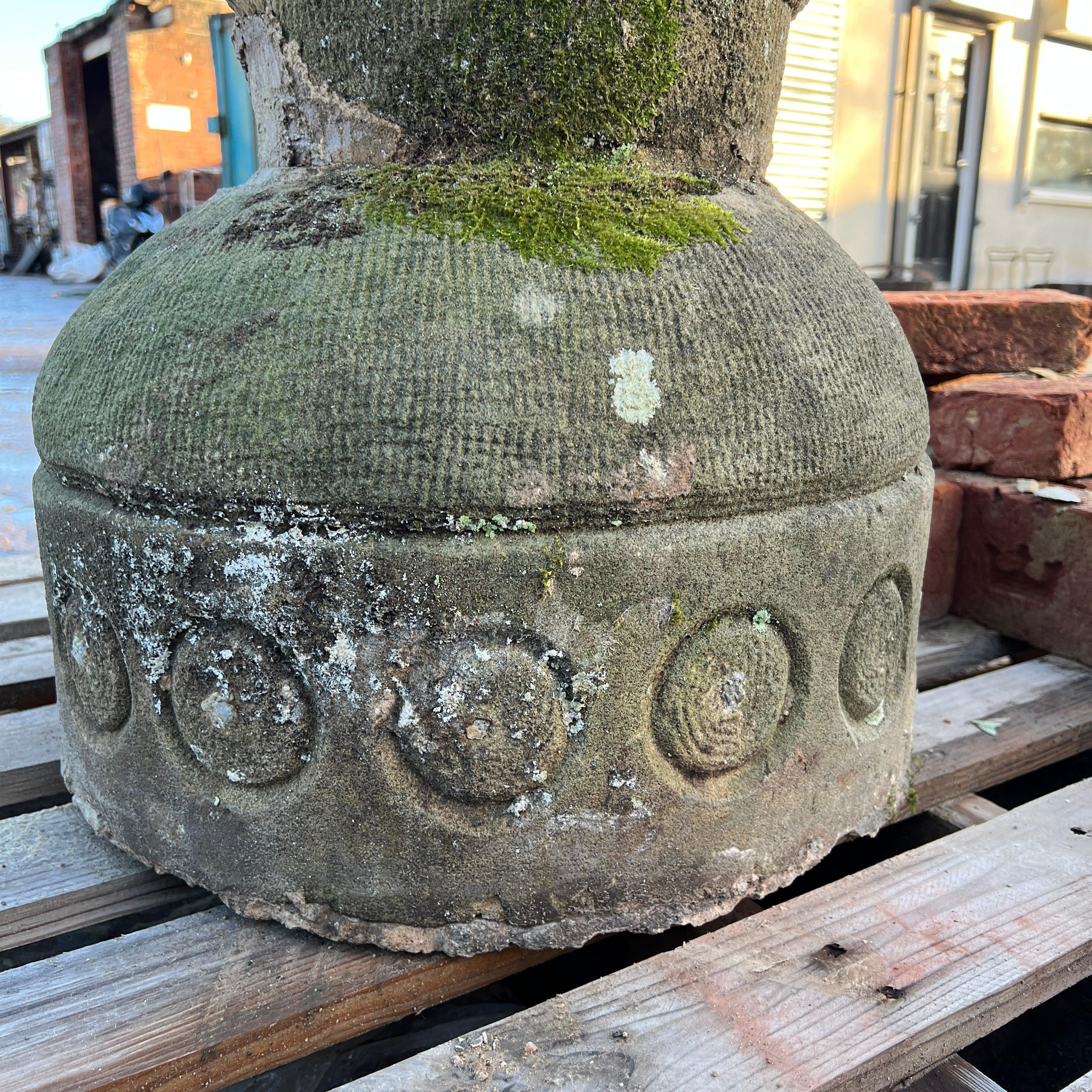 Reclaimed Natural Stone Bird Bath