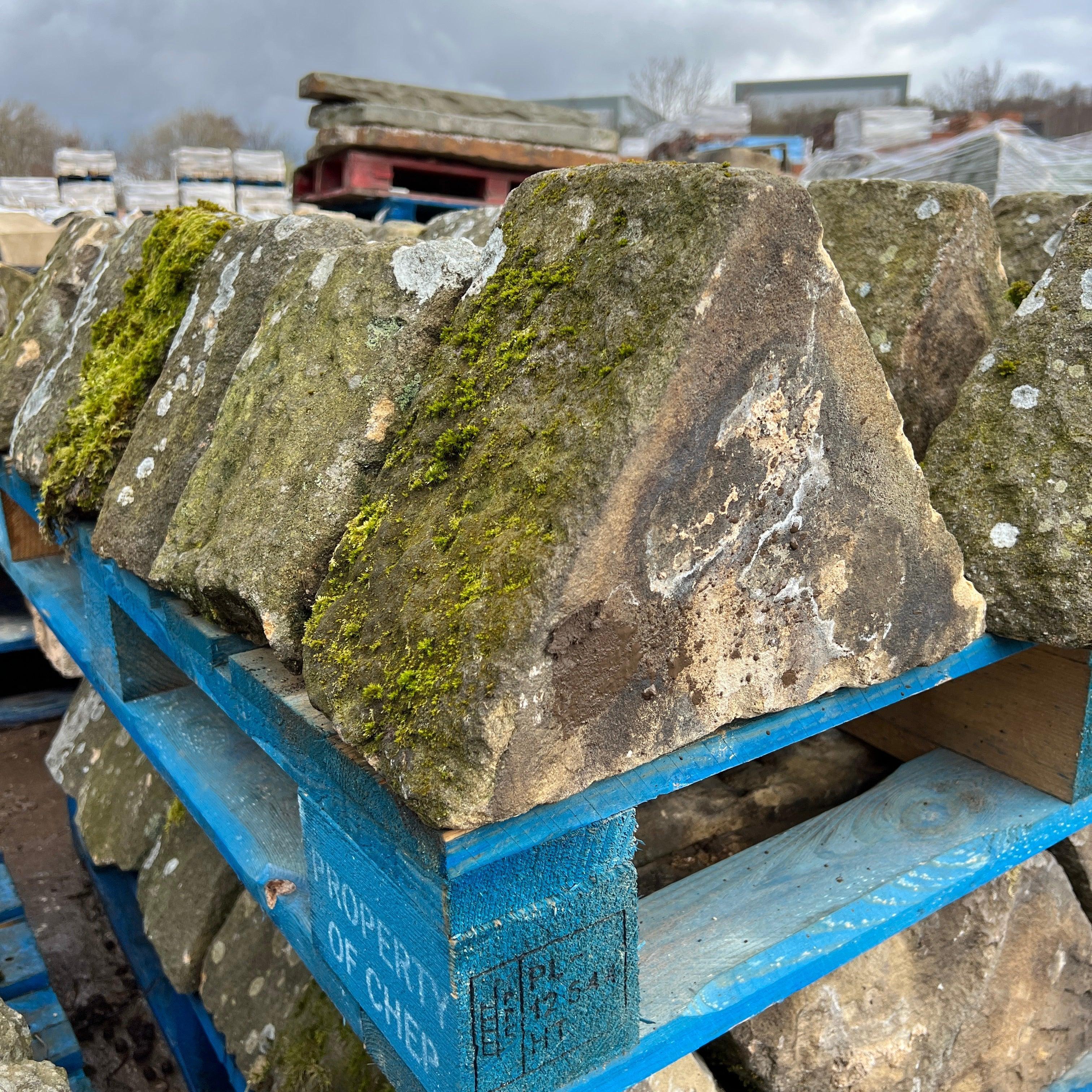 Natural Stone Triangle Wall Coping - Reclaimed Brick Company