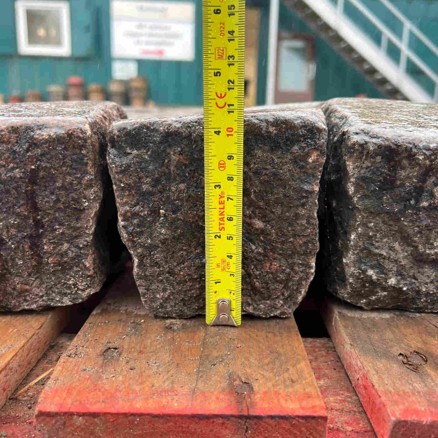 Reclaimed Pink 4” x 4” Cube Granite Cobble Setts - Bulk Bag - Britannia Stone