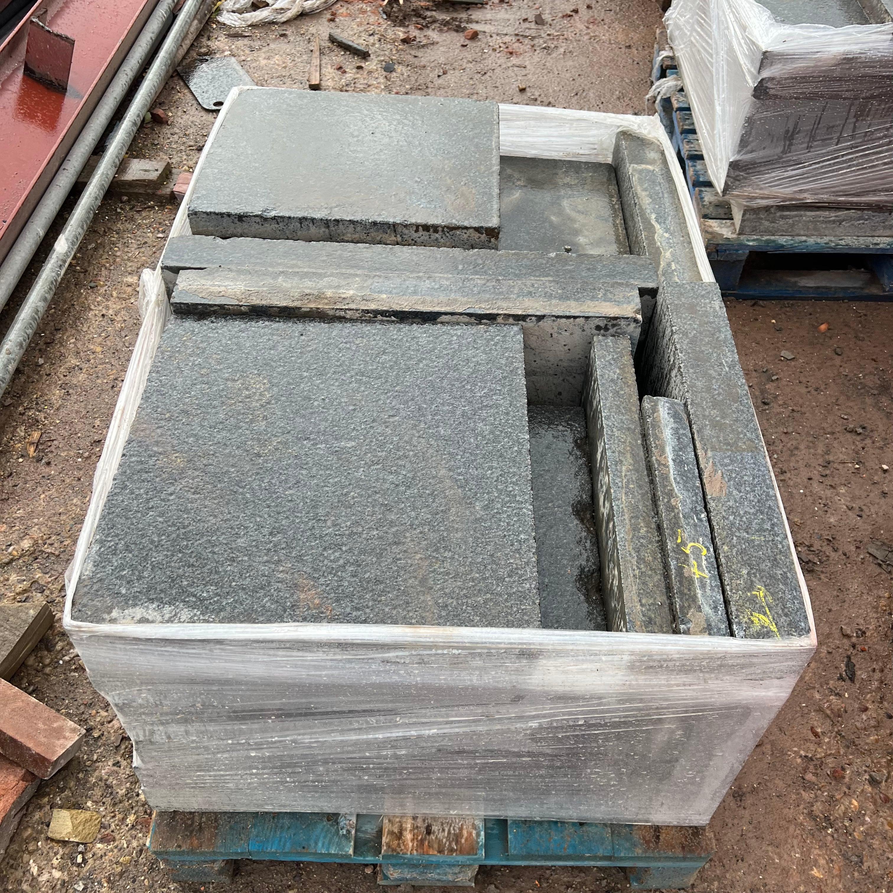 Reclaimed Sawn Granite Stone Paving Flag Stones - Reclaimed Brick Company