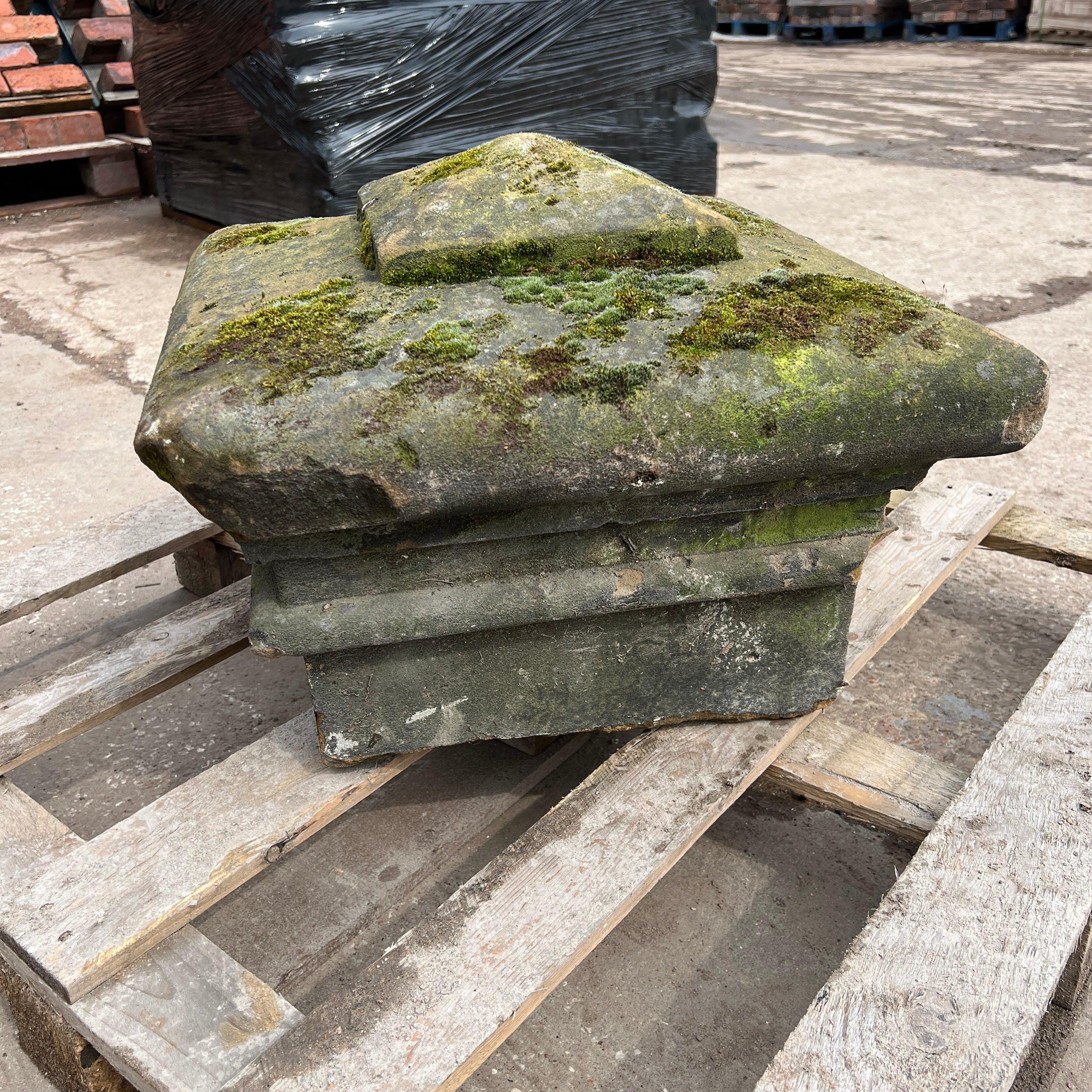 Square Stone Pillar Cap - Reclaimed Brick Company