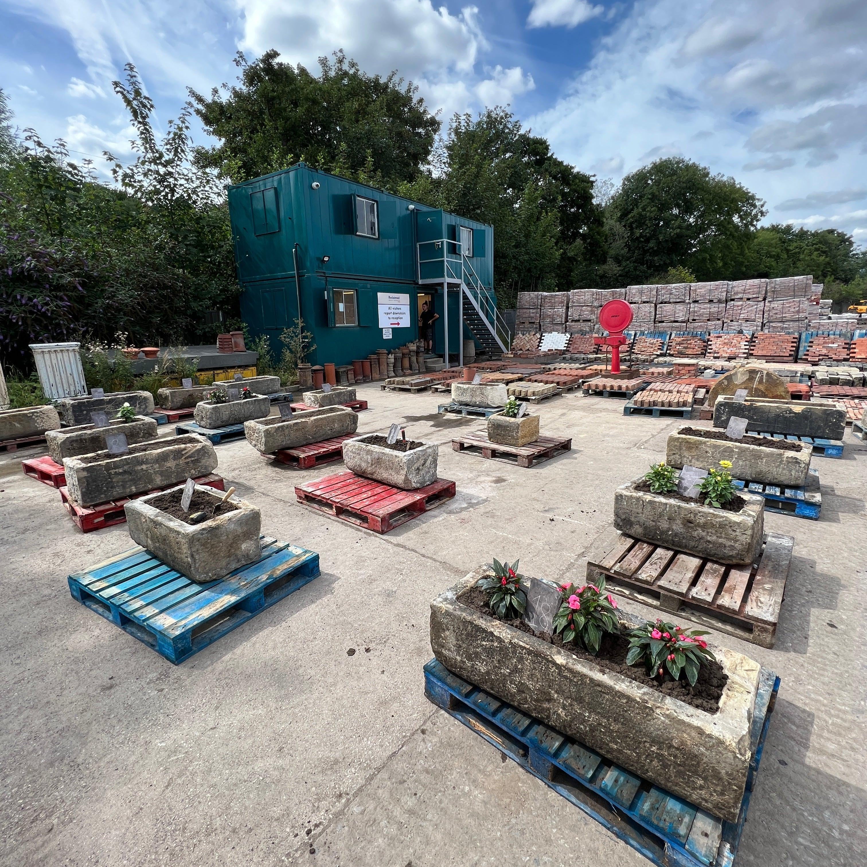 Reclaimed Stone Trough / Planter - No.12 - Reclaimed Brick Company