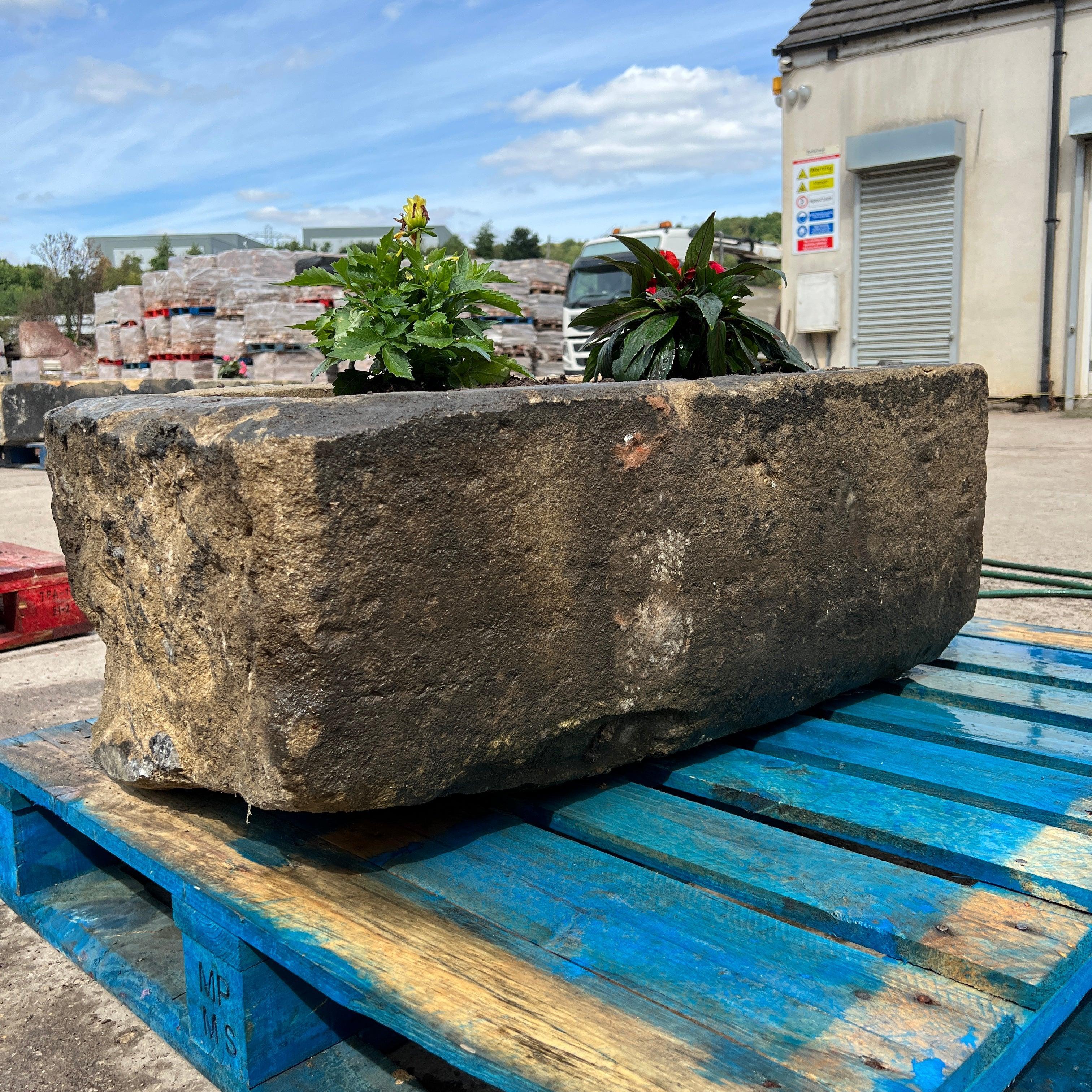 Reclaimed Stone Trough / Planter - No.15 - Reclaimed Brick Company