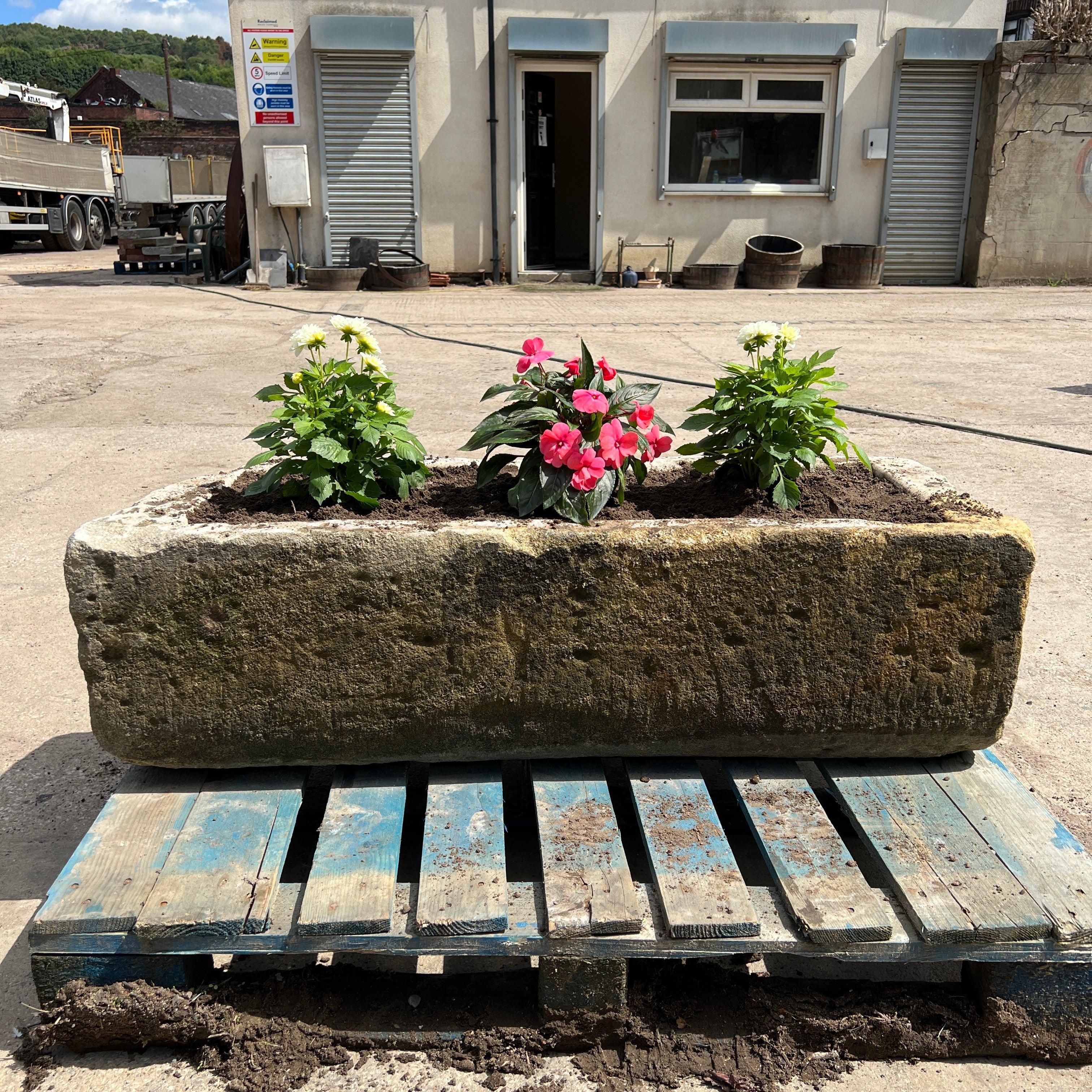 Reclaimed Stone Trough / Planter - No. 4 - Reclaimed Brick Company