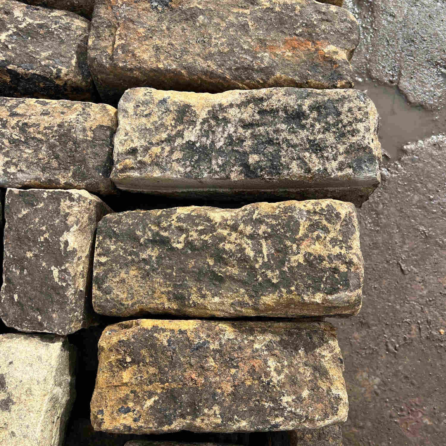 Reclaimed Weathered Face Building Stone - Dressed & Backed off - UK Delivery pallet - Britannia Stone