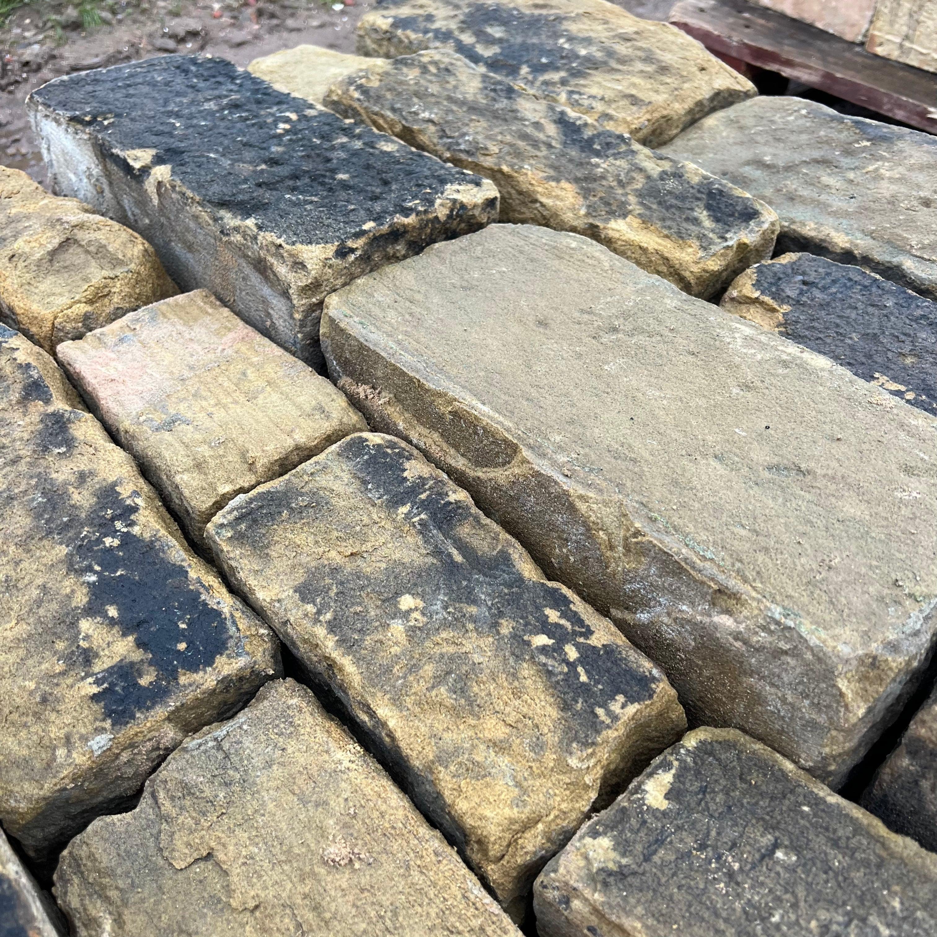 Reclaimed Facing Yorkshire Building Stone - 6” Backed Off - Reclaimed Brick Company