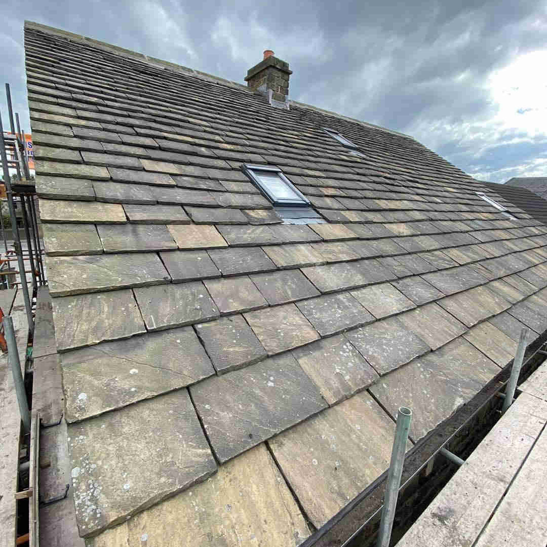 Reclaimed Yorkshire Stone Roof Slate / Tile -  Britannia Stone