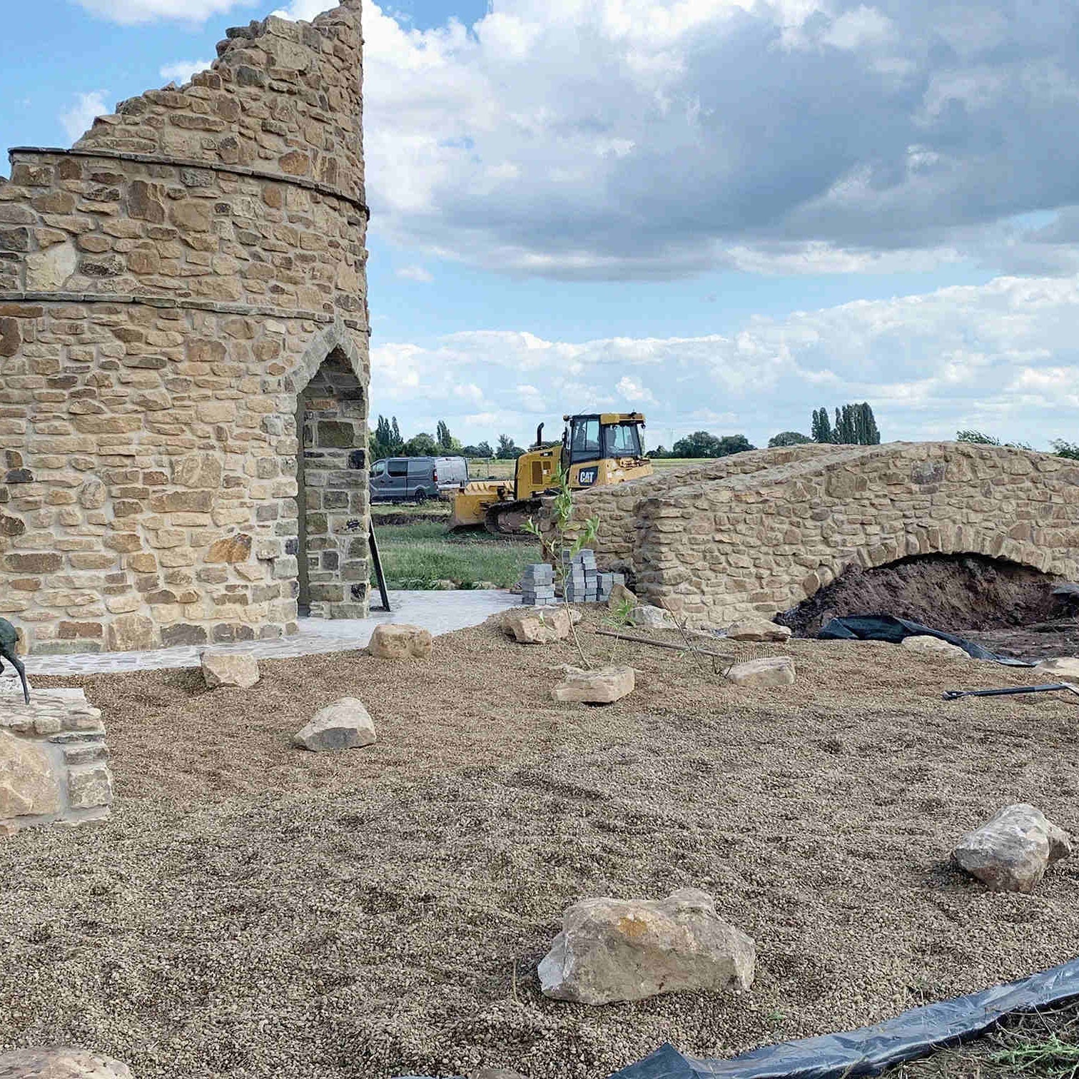Reclaimed drystone walling
