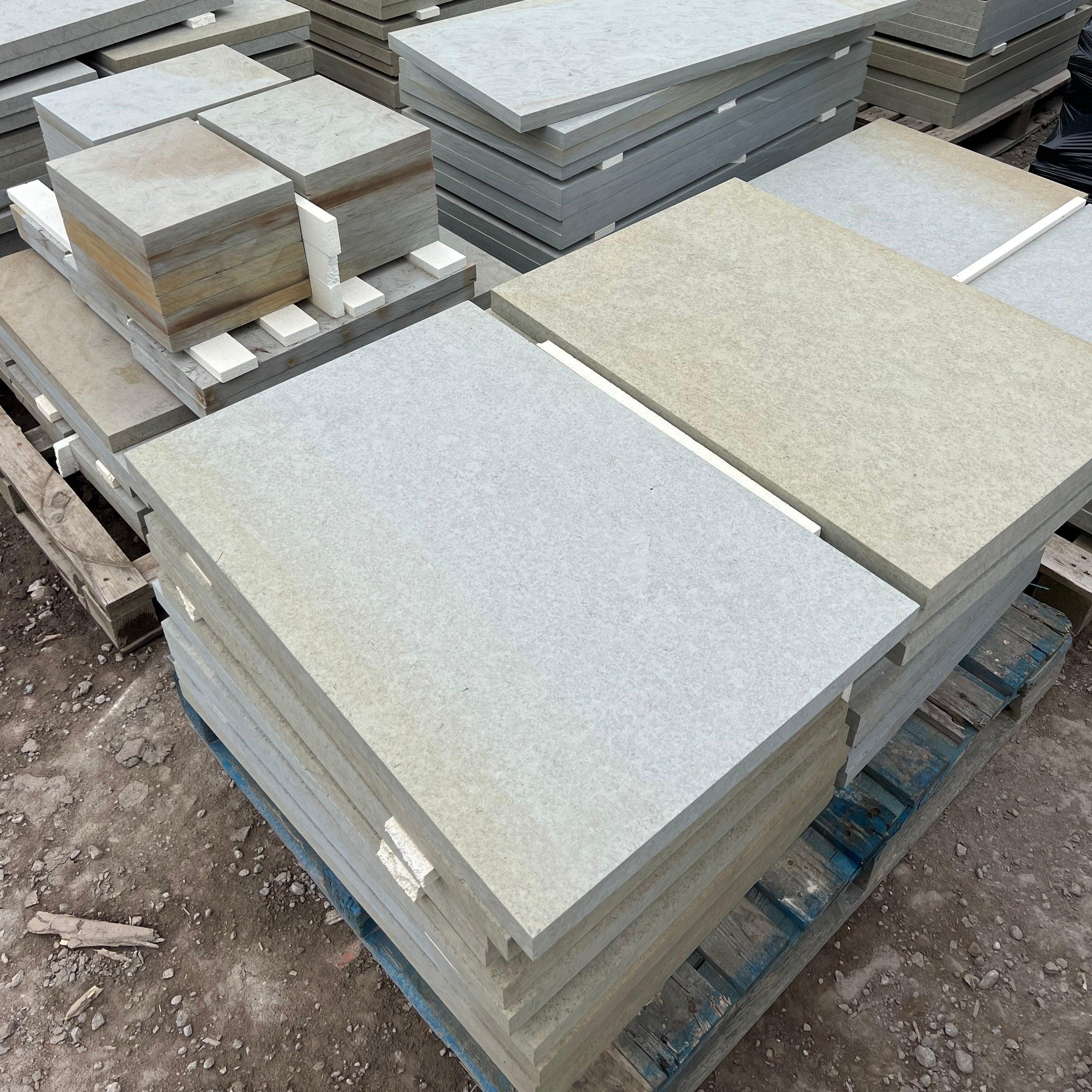 Scoutmoor Grey Yorkstone Sawn Paving Flags - Britannia Stone