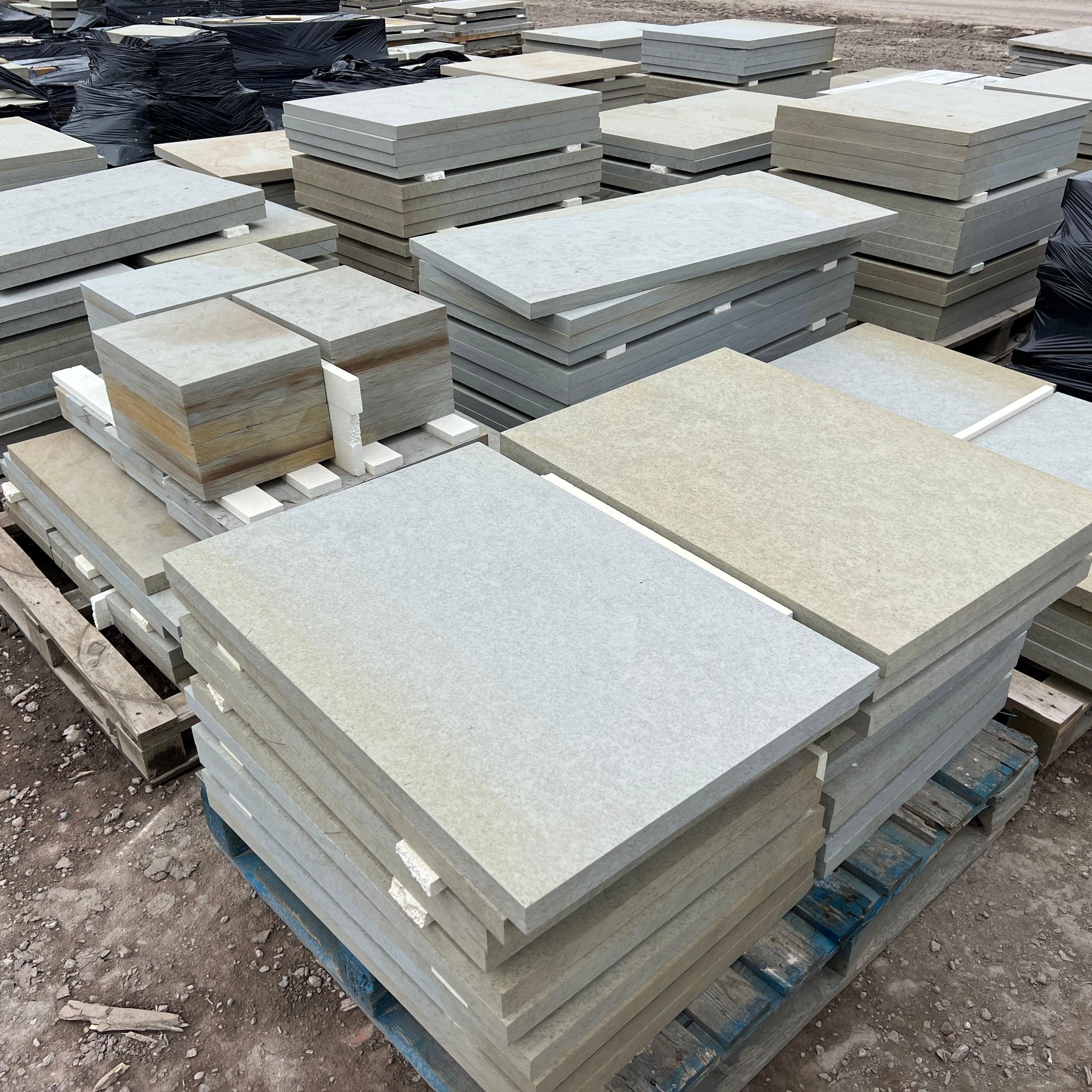 Scoutmoor Grey Yorkstone Sawn Paving Flags - Britannia Stone