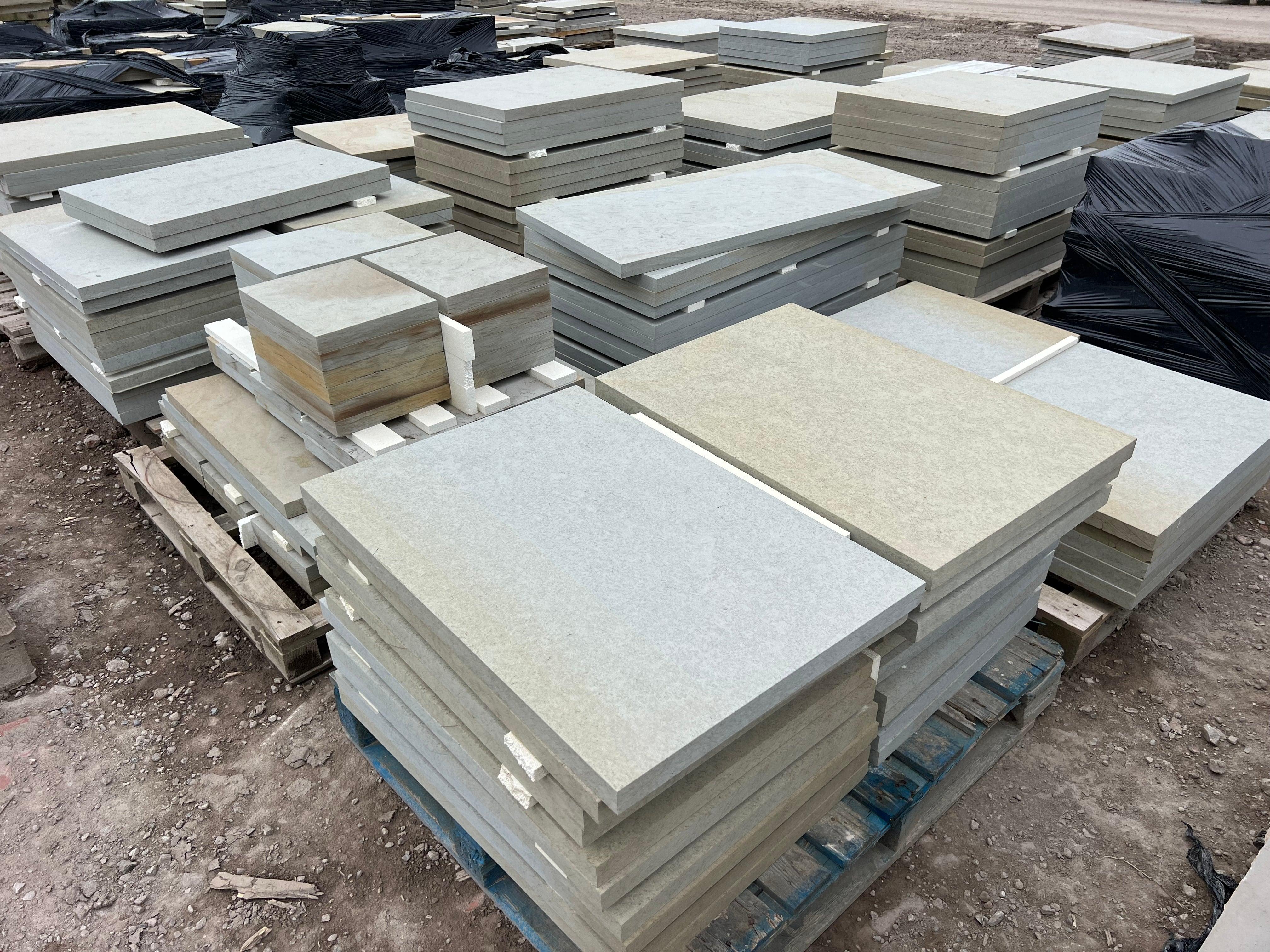 Scoutmoor Grey Yorkstone Sawn Paving Flags - Britannia Stone