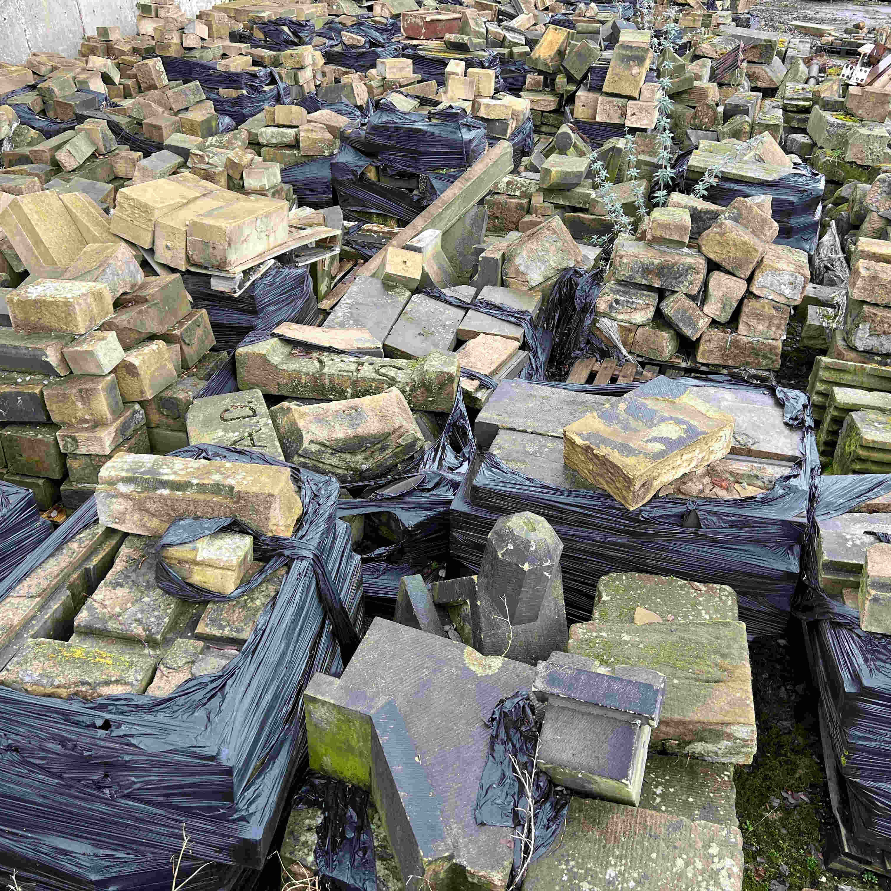 Stone reclamation, stone yard