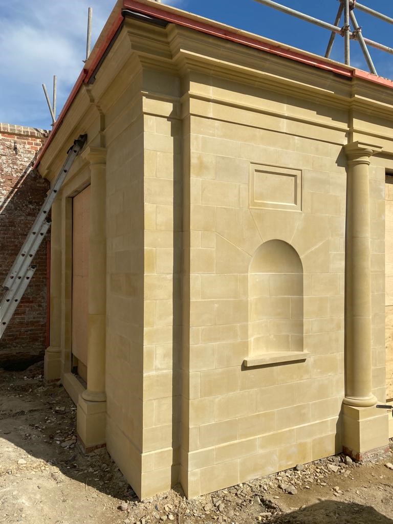 New stone construction, new cut stone