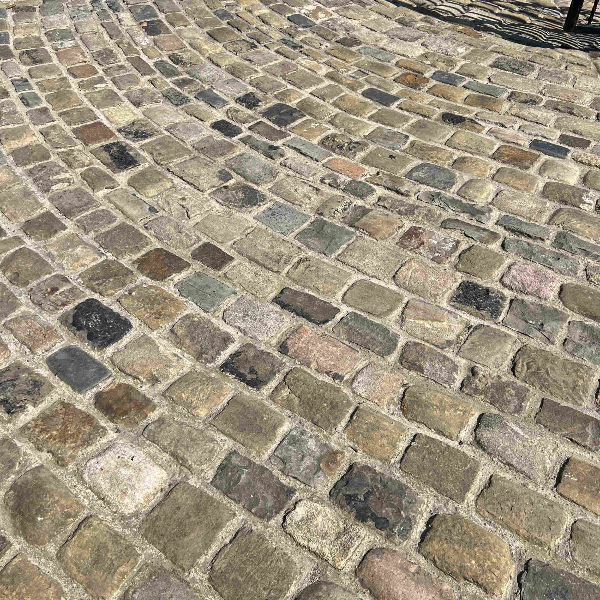 Reclaimed Victorian Granite Setts & Gritstone Cobble Stones by Britannia Stone, Traditional Stone Reclamation Yard