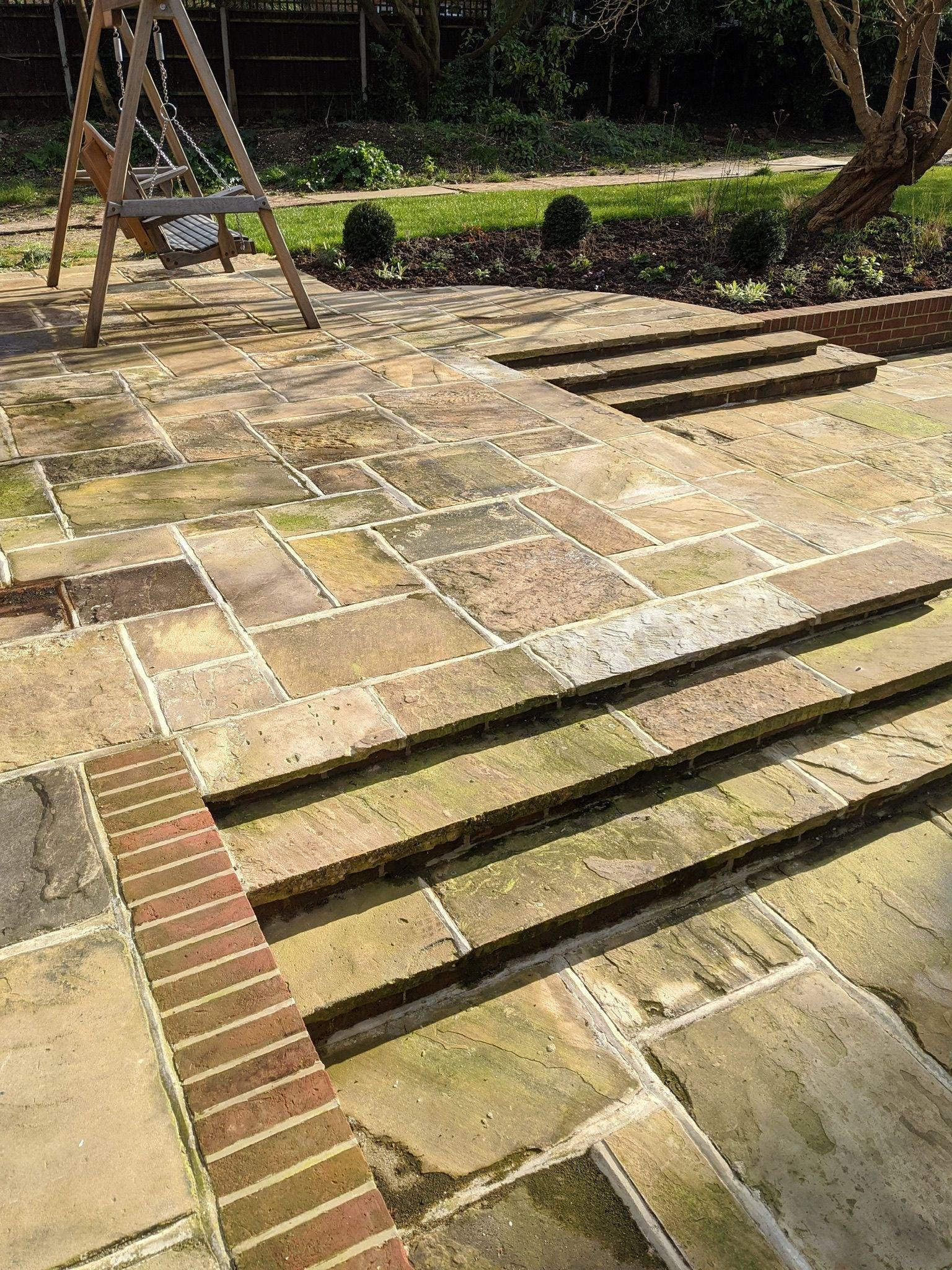 Reclaimed Yorkshire Stone Landscaping Paving Flag Stones sold at Britannia Stone