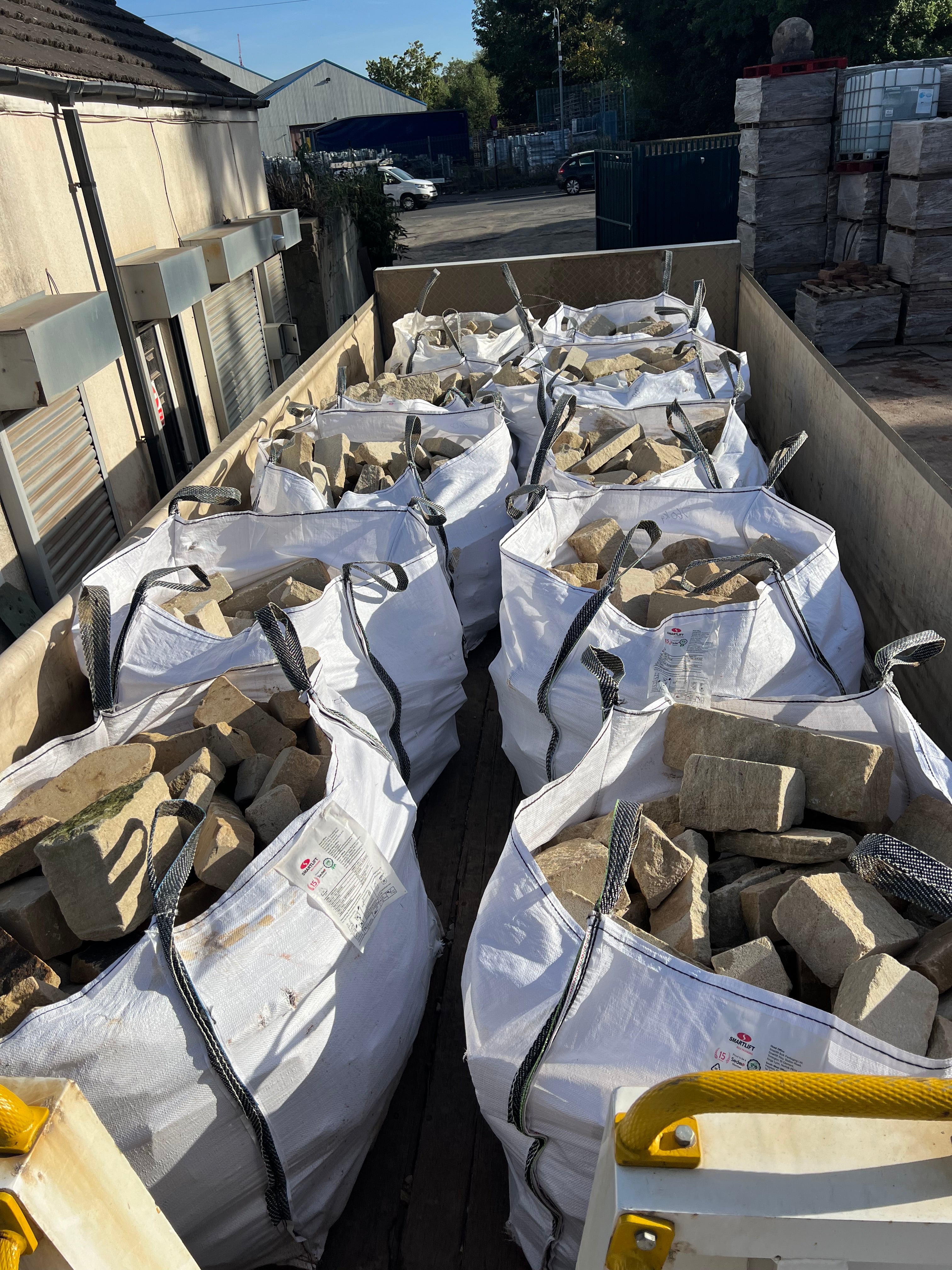 Random buff sandstone / sand stone Bulk Delivery | Britannia Stone reclamation