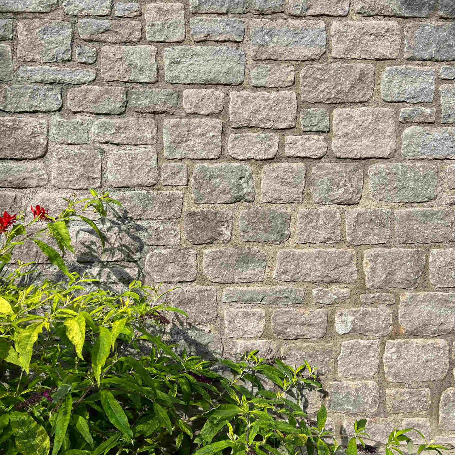 Stone garden wall