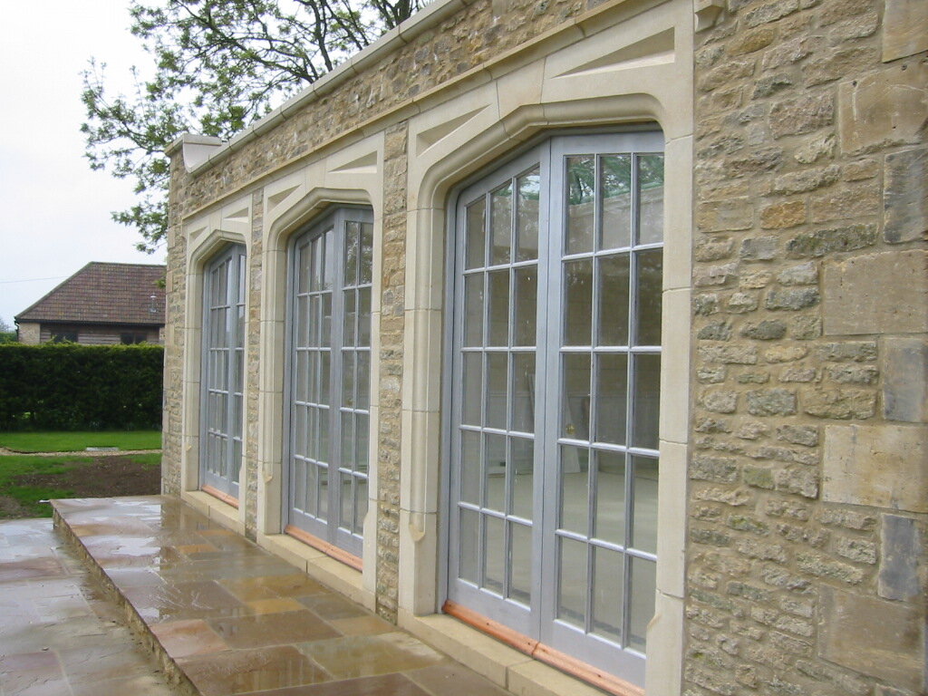 Garden Patio Door Natural Stone Window 