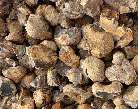 Golden Whole Flint Stone Walling