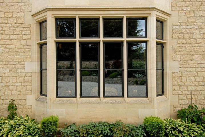 Natural Stone sandstone bay window