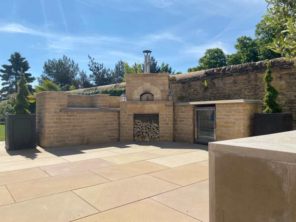 Quarried drystone walling and smooth sawn cathedral grade flag stones supplied by britannia stone yard