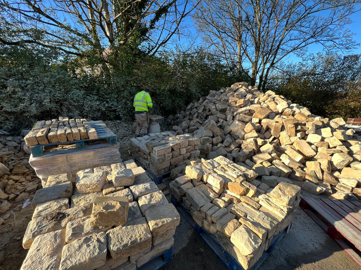 Stone Backing Dressing & Backing Off Stone | Coursed Yorkshire Stone Yard – Britannia ...