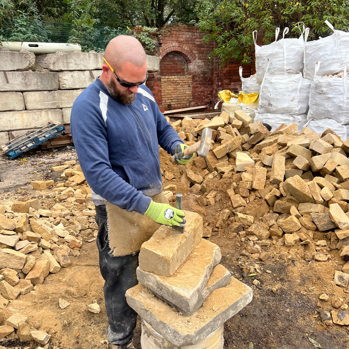 Stone Backing Dressing & Backing Off Stone Coursed | Stone Yard – Britannia Stone