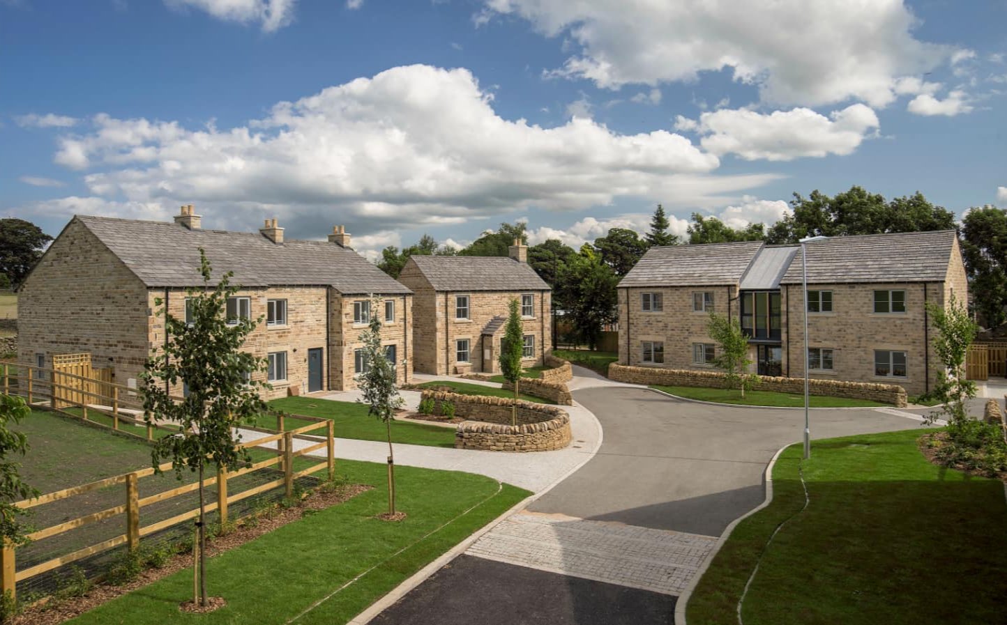 Yorkshire stone new build housing