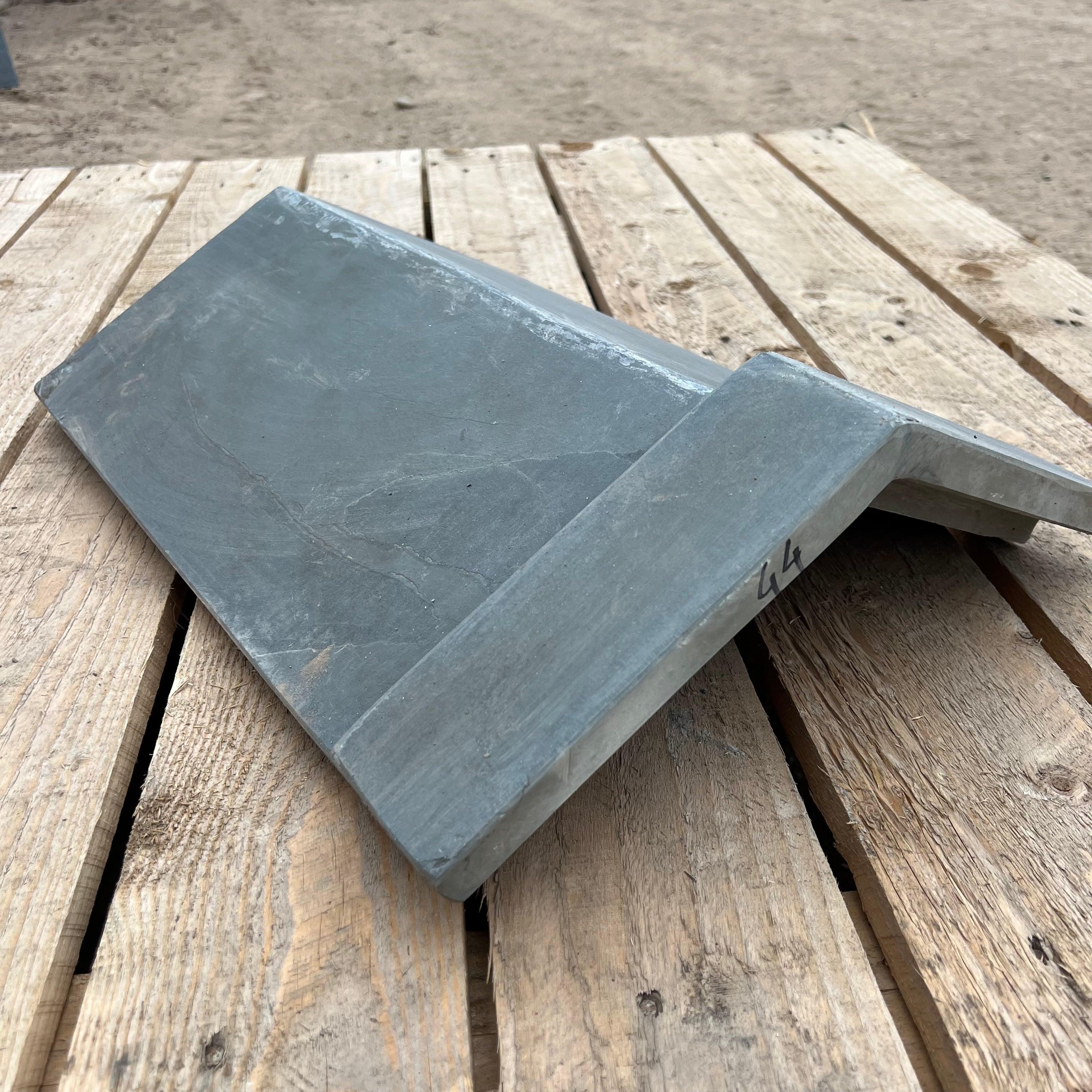 New Brazilian Slate Roof Capped Ridge Tile - 125 Degree - Britannia Stone