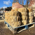 New Saddleback Natural Stone Half Round Wall Coping - Britannia Stone