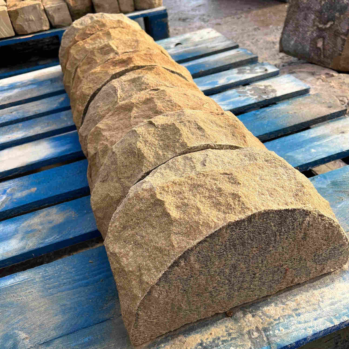 Stone Saddleback Half Round Wall Coping Stones – Britannia Stone